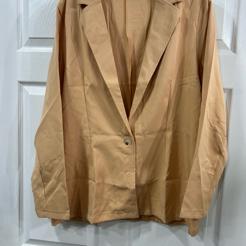Tan Blazer Suit Jacket